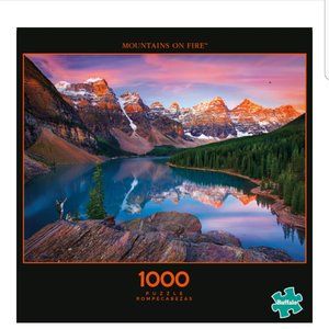 Buffalo Jigsaw Puzzle Mountains on Fire
